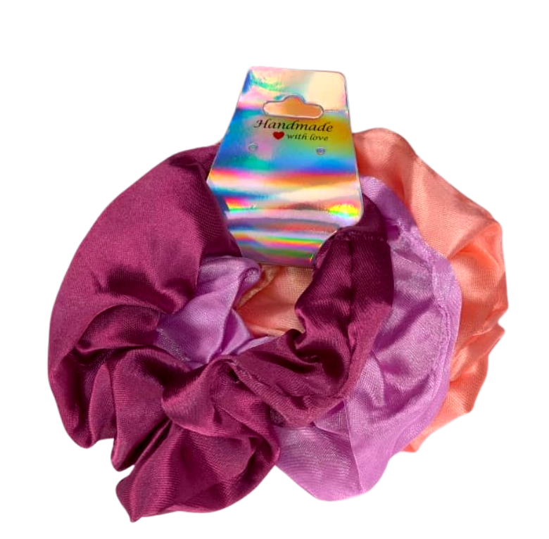 Rose Pink, Light Purple and Dark Purple
