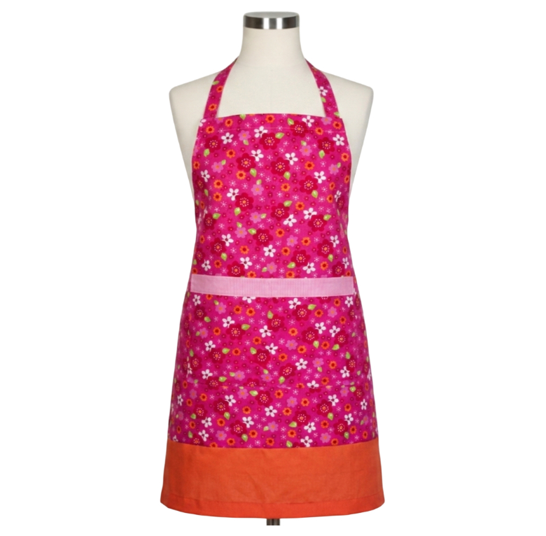 Tropical Daises Cotton Apron ~ Fits: Med/Lrg