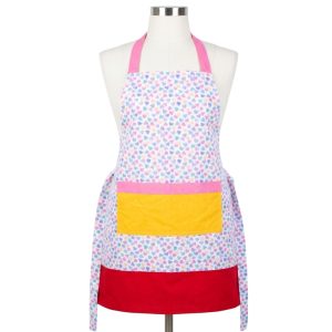 Tropical Hearts of Cotton Apron ~ Fits: Med/Lrg