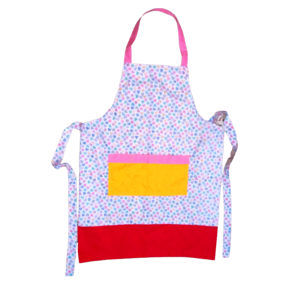 Hearts of Colours Cotton Apron