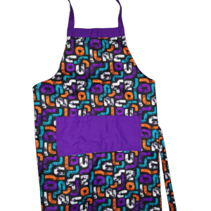 African Print and Purple Apron