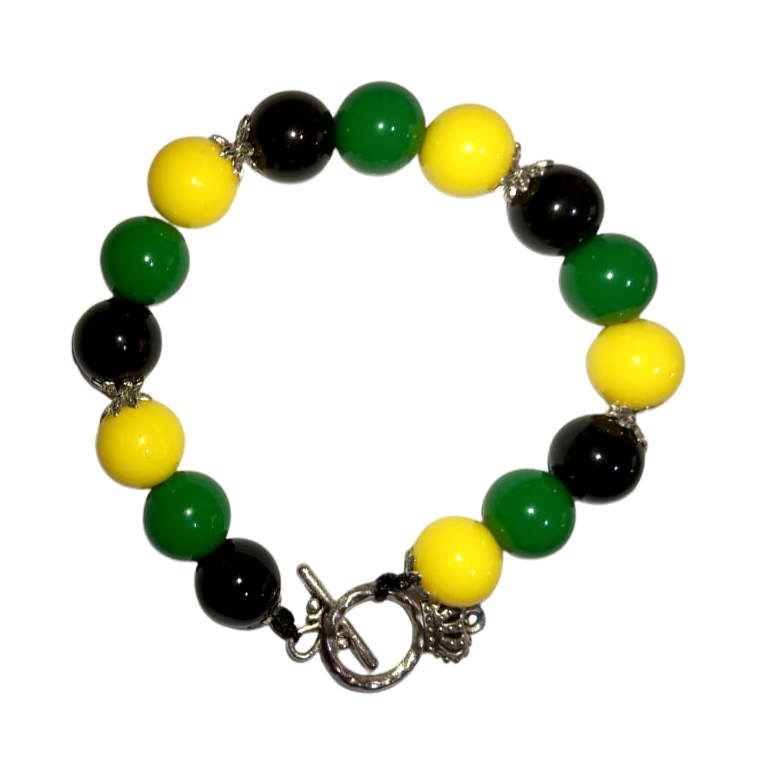Elegant Jamaican Bead Bracelet
